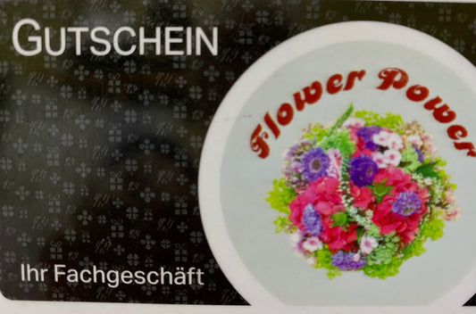 FLOWER-POWER BLUMEN DESIGN LIFESTYLE GUTSCHEIN